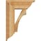 Ekena Millwork Westlake Traditional Rough Sawn Bracket w/ Offset Brace, Western Red Cedar, 8"W x 20"D x 28"H BKT0806X20X28WTL01RWR - alternate 2